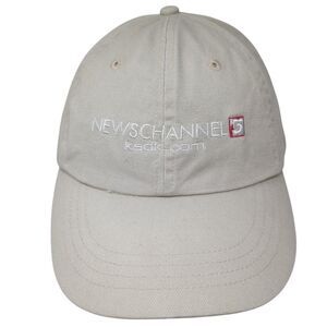 News Channel ksdk.com Slideback Hat Tan One Size Adjustable Embroidered Vitronic